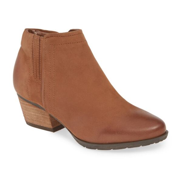 Blondo Valli 2.0 Waterproof Bootie 7.5 NWT Tan Leather Ankle Boots Comfort - Picture 1 of 8
